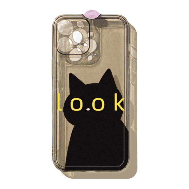 benefit春夏可爱黑猫18pro17pro16适用iphone15promax苹果13手机壳14promax新款12套11小众xsmax透明xr硅胶8p