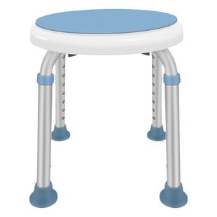 老人洗澡专用椅360度可旋转坐椅残疾人冲凉沐浴防滑凳子浴室圆凳