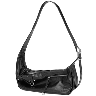 NESBIT【月光闪】小众设计感男包皮质牛角包2026新款单肩斜挎包潮