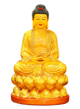 简吟如来佛树脂家居客厅公司摆件