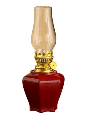 品瓷汇新中式祭红釉供佛酥油灯