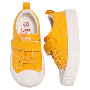 m1m2西班牙童鞋男女宝宝幼儿园室内鞋儿童帆布鞋新款多巴胺饼干鞋