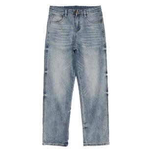 水洗高端牛仔裤男士2026新款春夏宽松直筒美式潮牌复古休闲长裤子