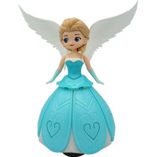 中秋儿童灯笼手提发光音乐投影爱艾莎公主送礼女孩元宵节卡通花灯