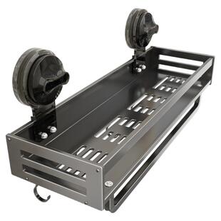 强力吸盘式置物架毛巾架一体卫生间浴室厕所壁挂式收纳架子免打孔