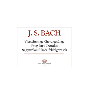 巴赫 四声部众赞歌 管风琴独奏 布达佩斯原版进口乐谱书 Bach Johann Sebastian Four Part Chorales Organ Z12136