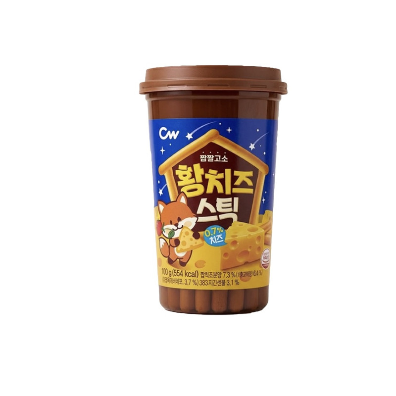 韩国直邮青右黄芝士条饼千80g