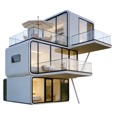 出口智能太空舱移动成品房苹果仓