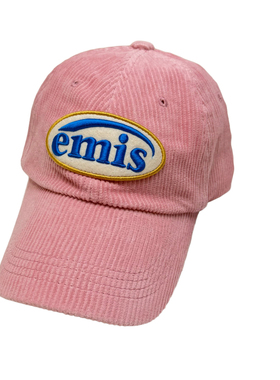 emis灯芯绒帽子秋冬保暖棒球帽