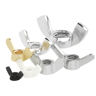 蝶形螺母304不锈钢蝴蝶型螺帽元宝羊角手拧螺丝M3M4M5M6M8M10M12