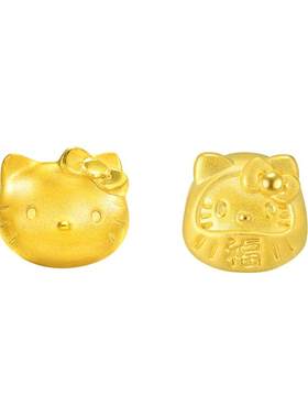 周生生三丽鸥家族Hello Kitty达摩串珠黄金足金转运珠