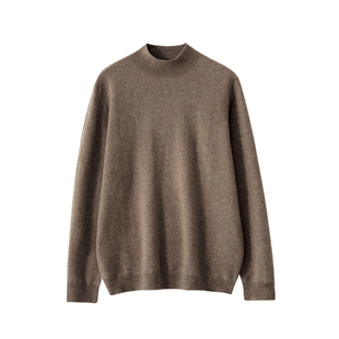 【一线成衣】高端轻奢100%纯羊毛男士毛衣套头内搭打底羊绒针织衫