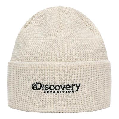 Discovery探索秋冬户外徒步针织帽日常运动基础华夫格保暖帽