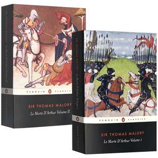 亚瑟王之死2本组套 英文原版奇幻小说 Le Morte d'Arthur Volume 1 2亚瑟王与圆桌骑士传奇 Penguin Classics 英文版进口原版书籍
