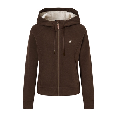 POLOWALK女装2025秋季新品女式卫衣纯色连帽运动休闲风外套女款