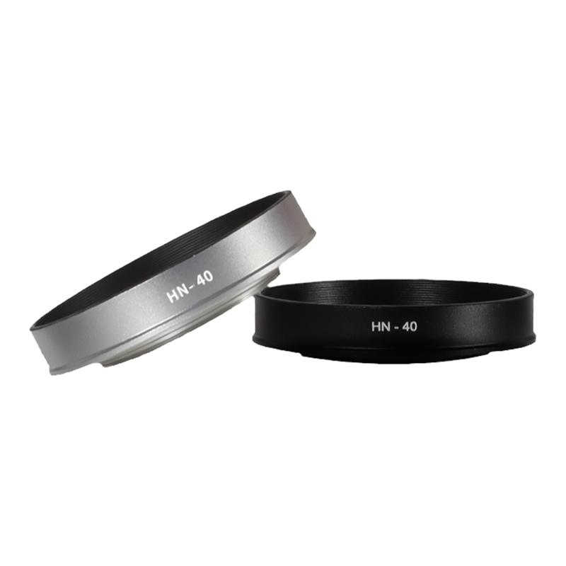 HN-40遮光罩适用于Nikon尼康微单相机Z50 Z30 Zfc镜头Z 16-50mm套机配件F3.5-6.3VR镜头遮光罩46mm 黑色 银色