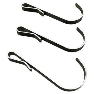 通用型S型挂钩不锈钢卡勾厨房浴室小钩扁钢门后挂钩阳台置物配件