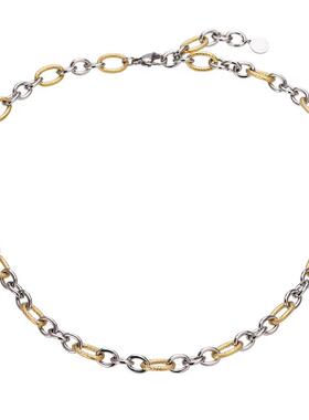 3forevigt雕刻菱格项链女简约