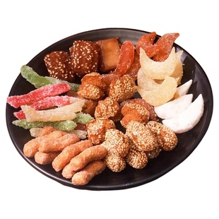 八喜果子糕点散羊角蜜口酥蜜三刀青红果老式供果传统年货贡果雪枣