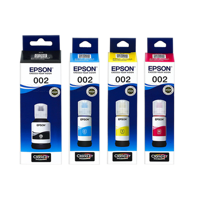 爱普生原装002黑色彩色墨水