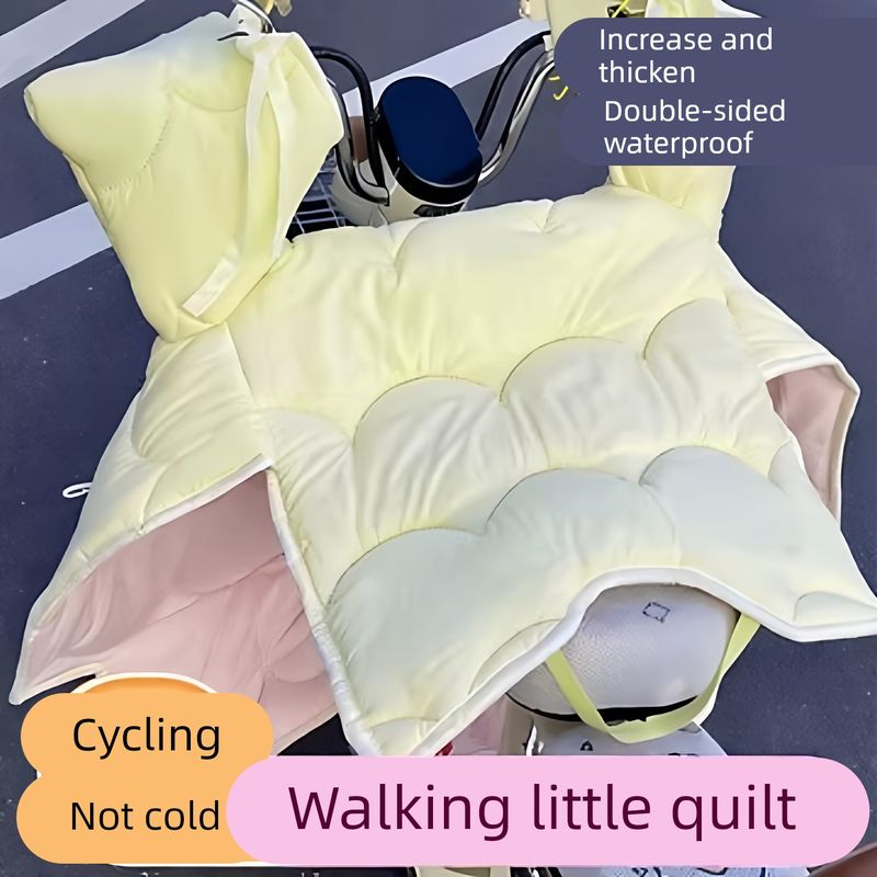 电动车挡风被冬季全包加绒加厚电瓶车摩托防水罩加大侧翼四季通用