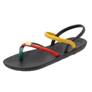 泰国进口blackout网红凉鞋女平跟软底舒适外穿防滑旅游休闲沙滩潮