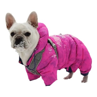 巴哥法斗恶霸四脚羽绒服冬装护肚