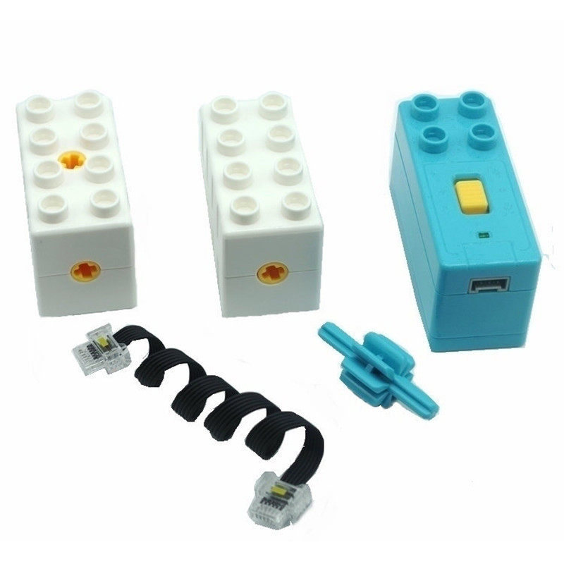 幼儿大颗粒电机可编程马达兼容wedo2.0中性9656积木拼插教具 免邮