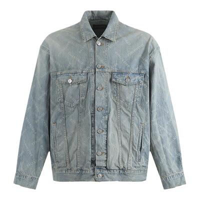 【甄品精选】Balenciaga男女同款棉质宽松版牛仔外套773616 TPW53