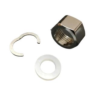 304波纹管专用不锈钢螺帽热水器进水软管螺母接头配件4分6分1寸