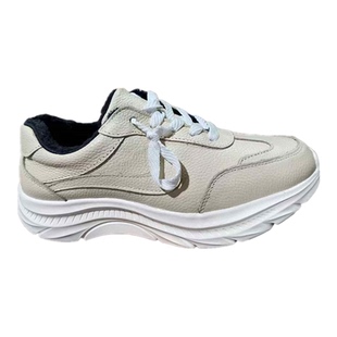 牛皮软底老爹鞋轻便真皮运动鞋弹力秋冬真皮休闲鞋加绒保暖男鞋潮