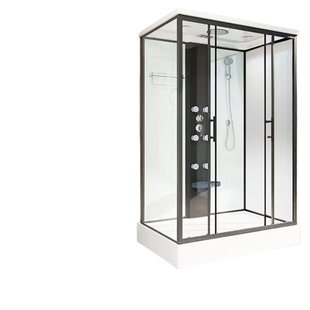 日式一体式淋浴房封闭式带底座防水折叠坐凳老人浴室洗澡水疗桑拿