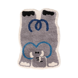 卡通动物地垫脚垫卫生间浴室门口吸水防滑垫阳台地毯家用淋浴房