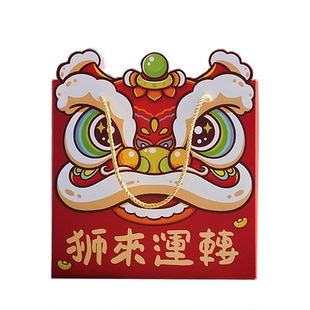 2026马年雪花酥糖果包装盒新款国风饼干醒狮年货坚果礼品盒空盒