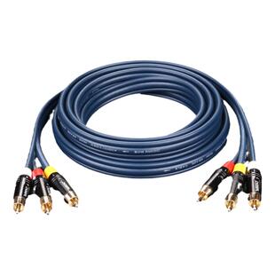 秋叶原三对三AV线机顶盒DVD电视机3对3莲花头音频视频公对公线