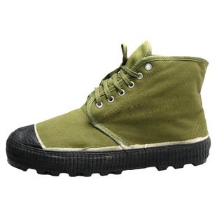 3537解放鞋男冬季高帮胶鞋户外加绒加厚保暖劳保棉鞋女工地黄球鞋