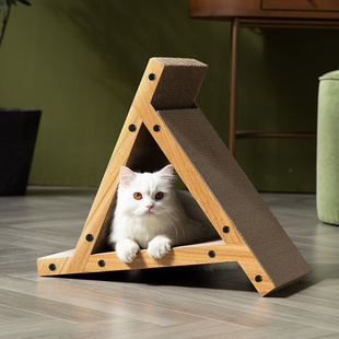 风车立式 猫抓板猫窝一体六面磨爪器不掉屑瓦楞纸耐用猫咪玩具用品