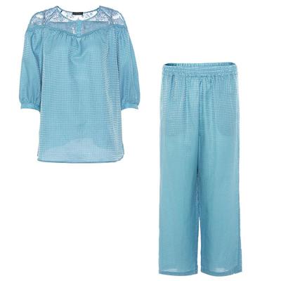 LaClover睡衣套装兰卡文七分袖