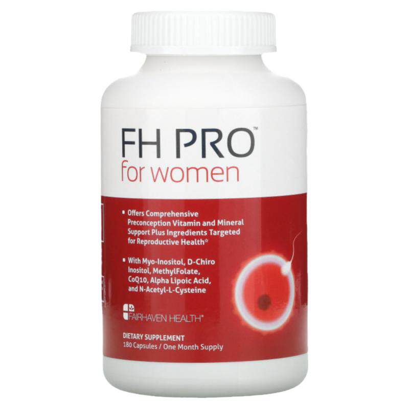 Fairhaven Health爱希儿女性孕前生育多维生素矿物质肌醇叶酸