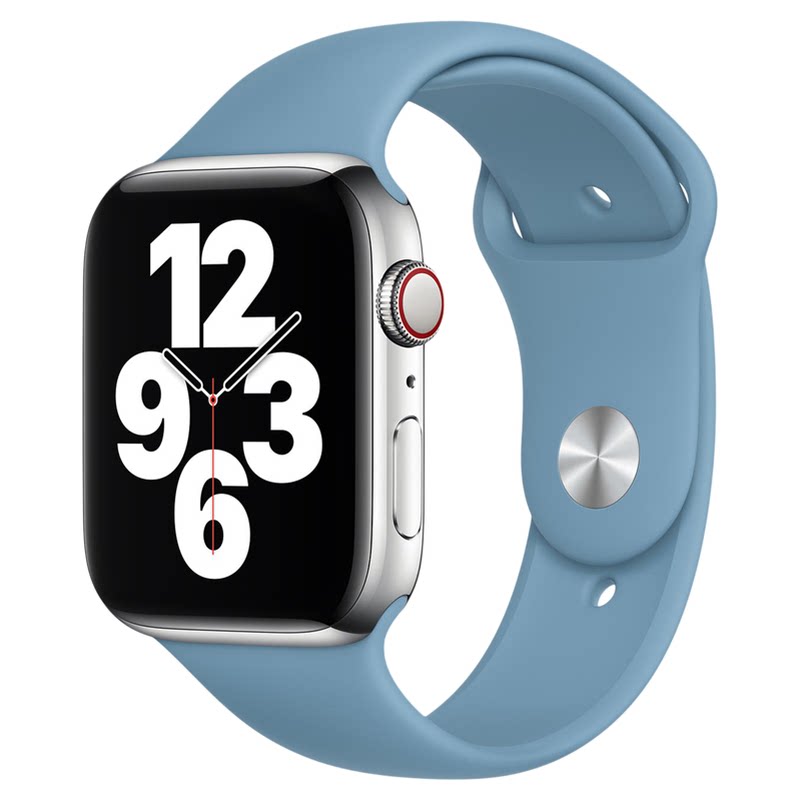 全新未拆封苹果44mm Apple Watch 粉蓝色运动型表带