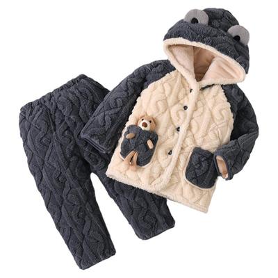 冬季男童睡衣珊瑚绒男孩