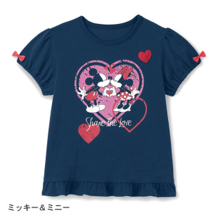 出口日本夏季女童纯棉卡通动漫短袖T恤中小童圆领蝴蝶结半袖上衣