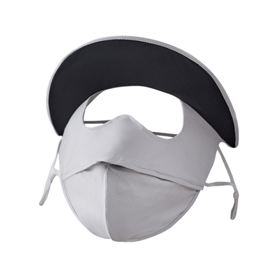 黑胶帽檐夏季防晒面罩口罩