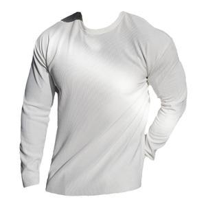 秋季健身上衣男280克弹力打底训练服圆领套头卫衣垫肩长袖运动T恤