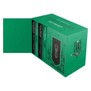 英文原版 Harry Potter Slytherin House Editions Hardback Box Set 哈利波特1-7册套装 斯莱特林学院精装版 英文版 进口英语原版