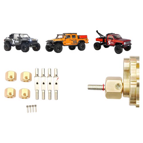 CROSSRC25款1/8EMOX全系15mm结合器输出轴加宽加长套件改装op配件