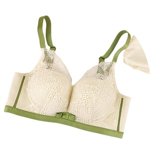 杰奎琳内衣女小胸显大无钢圈聚拢上托收副乳性感蕾丝少女夏季文胸