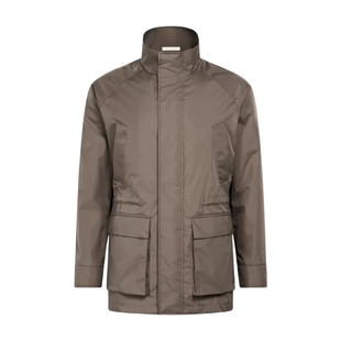 26早春新品SUITSUPPLY灰褐色科技面料男士拉格伦野战外套夹克