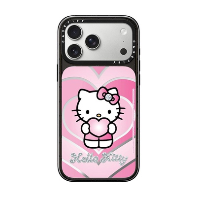 Hello Kitty爆闪甜心 x CASETiFY 联名 粉光爱心 适用于苹果iPhone18ProMax/18Pro/17ProMax/17Pro手机壳