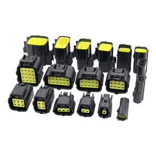 AMP汽车连接器 防水接插件 1.8mm系列汽车插头线束 公母对接插头